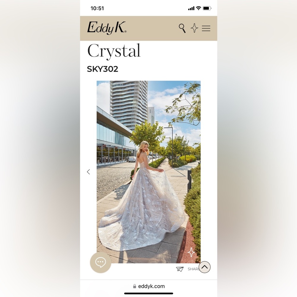 Eddy K Wedding Dress (Crystal)